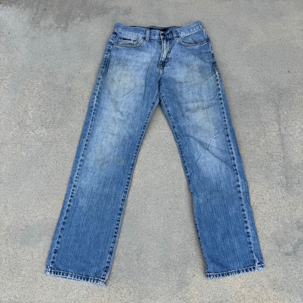 Calvin Klein Jeans Men 30 Relaxed Straight Leg Medium Wash Blue Denim